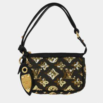 Pre Owned حقيبة يد لوي فيتون إكلبس بوشيت أسسواريز صغيرة سوداء بترتر