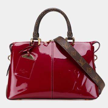 Pre Owned Louis Vuitton Purple Vernis Miroir Tote