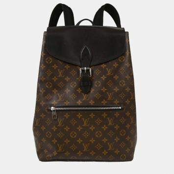 Pre Owned Louis Vuitton Monogram Macassar Parc Backpack