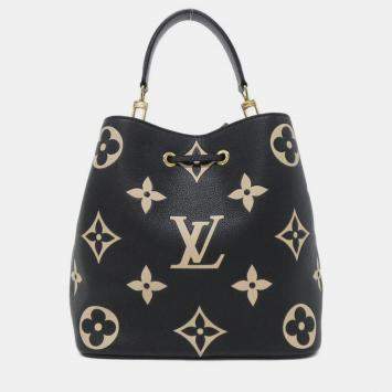 Pre Owned Louis Vuitton Two-Tone Monogram Empreinte Neo Noe Mm Shoulder Bag