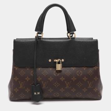Pre Owned Louis Vuitton Venus Black Monogram Canvas and Leather Bag