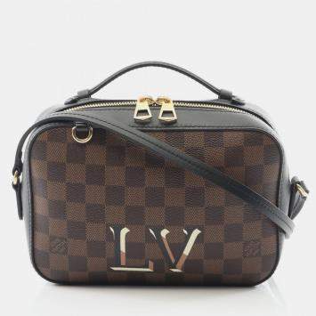 Pre Owned Louis Vuitton Santa Monica Damier Ebene Canvas Crossbody Bag