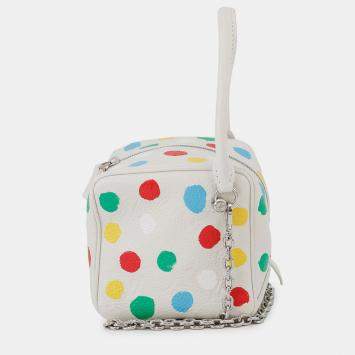 Pre Owned Louis Vuitton Square Bag China Exclusive White/Multicolor Monogram Empreinte Leather