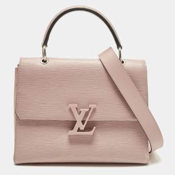 Pre Owned Louis Vuitton Grenelle PM Rose Ballerine Epi Leather Bag