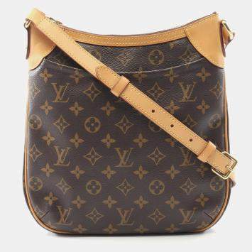 Pre Owned Louis Vuitton Odeon PM Brown Monogram Canvas Crossbody Bag