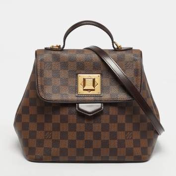 Pre Owned Louis Vuitton Bergamo PM Damier Ebene Canvas Bag