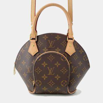 Pre Owned Louis Vuitton Ellipse Brown Monogram Size Pm