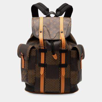 مملوكة مسبقًا Louis Vuitton Brown Nigo Giant Damier Ebene Monogram Christopher