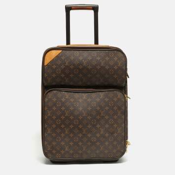 Pre Owned Louis Vuitton Pegase 55 Monogram Canvas Luggage