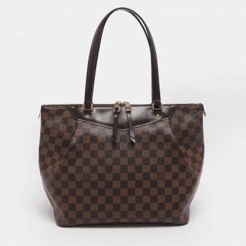 Pre Owned Louis Vuitton Westminister GM Damier Ebene Canvas and Leather Bag