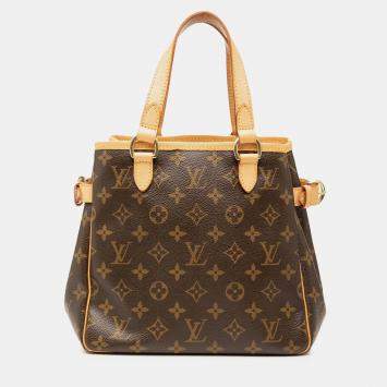 Pre Owned Louis Vuitton Brown Monogram Batignolles Vertical PM