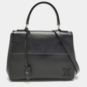 Pre Owned Louis Vuitton Cluny BB Black Epi Leather Bag