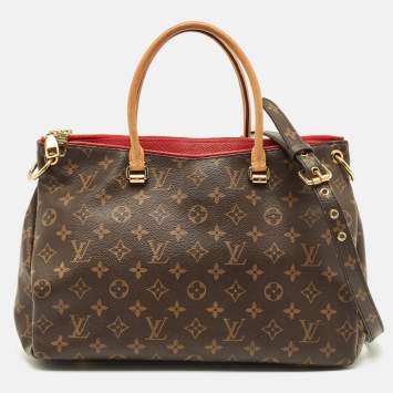 Pre Owned Louis Vuitton Pallas MM Cherry Monogram Canvas Bag