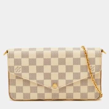 مملوكة مسبقًا حقيبة لويس فيتون بوشت فيليسي دامير أزور كانفاس