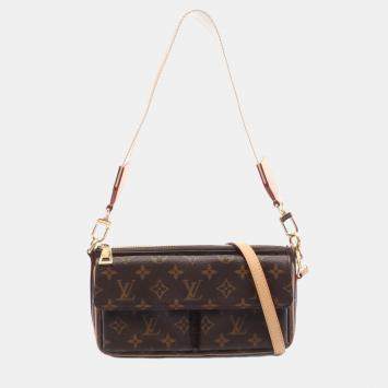 Pre Owned Louis Vuitton Viva-cite Monogram Brown Monogram Canvas Shoulder Bag