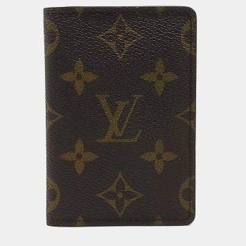 مملوكة مسبقًا Louis Vuitton Brown Leather Pocket Organizer