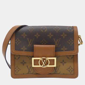 Pre Owned Louis Vuitton Monogram Reverse Dauphine Mini Shoulder Bag