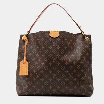 Pre Owned Louis Vuitton Brown Monogram Graceful MM