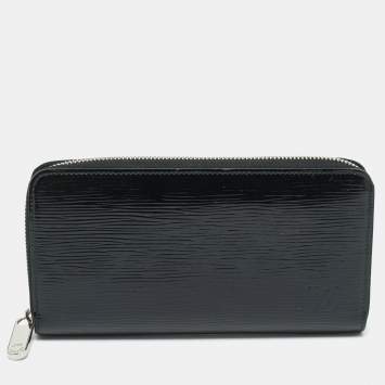 مملوكة مسبقًا Louis Vuitton Zippy Black Electric Epi Leather Wallet