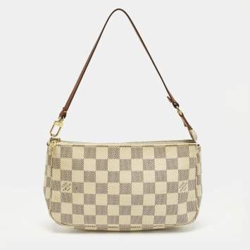 Pre Owned Louis Vuitton Damier Azur Pochette Accessoires Bag