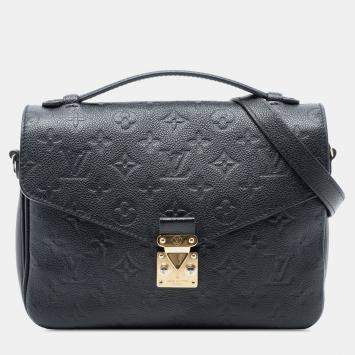 مملوكة مسبقًا Louis Vuitton Black Monogram Empreinte Pochette Metis