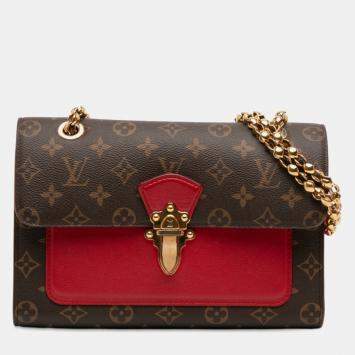 مملوكة مسبقًا Louis Vuitton Brown Red Monogram Victoire