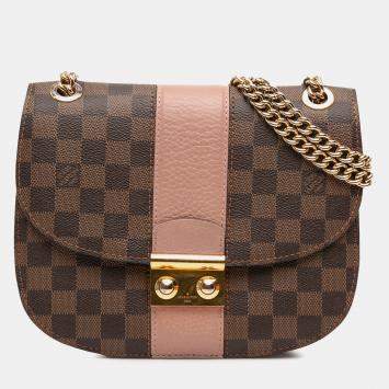 مملوكة مسبقًا Louis Vuitton Brown Damier Ebene Cuir Taurillon Wight