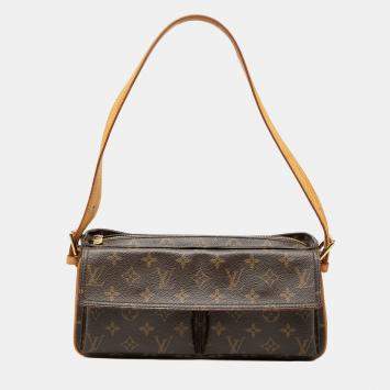 Pre Owned حقيبة فيفا س�يت مونوغرام بني لويس فيتون ميديم