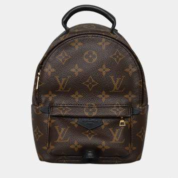 مملوكة مسبقًا Louis Vuitton Brown Monogram Mini Palm Springs Backpack