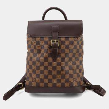 مملوكة مسبقًا Louis Vuitton Soho Ebene Damier Canvas Backpack