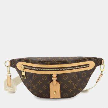 Pre Owned Louis Vuitton High Rise Brown Monogram Canvas Body Bag