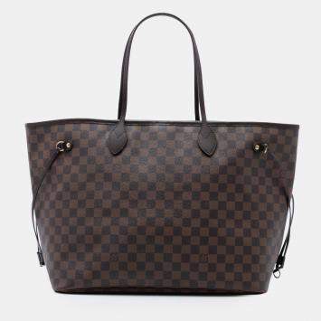 مملوكة مسبقًا Louis Vuitton Brown Damier Ebene Neverfull GM