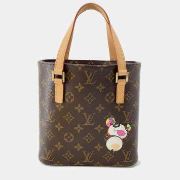 Pre Owned Louis Vuitton Panda Vavin PM Brown Monogram Canvas Shoulder Bag