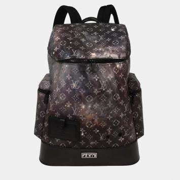 Pre Owned Louis Vuitton Black Monogram Galaxy Alpha Backpack