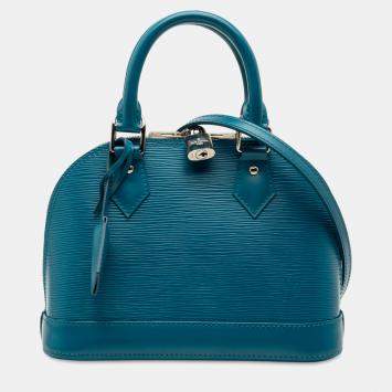 مملوكة مسبقًا حقيبة لويس فيتون ألمي إبي زرقاء صغيرة