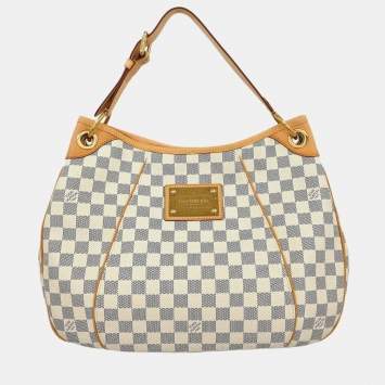 Pre Owned Louis Vuitton Galliera PM Damier Azur Canvas Shoulder Bag