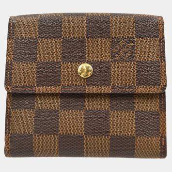 Pre Owned Louis Vuitton Damier Porte Monnaie Cartes Credit Wallet