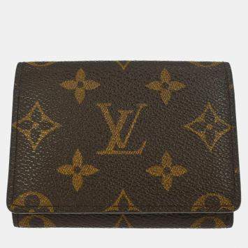 Pre Owned Louis Vuitton Monogram Enveloppe Carte De Visite Card Case
