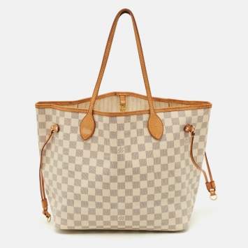 مملوكة مسبقًا Louis Vuitton Neverfull MM Damier Azur Canvas Bag