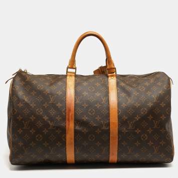 Pre Owned Louis Vuitton Keepall 50 Monogram Canvas Bag