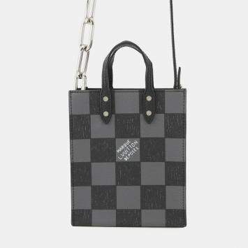 Pre Owned Louis Vuitton Damier Checkerboard Sac Plat Xs Handbag