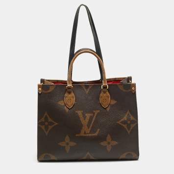 Pre Owned Louis Vuitton OnTheGo MM Monogram Reverse Giant Canvas Bag