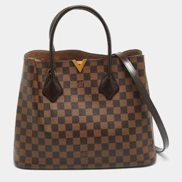Pre Owned Louis Vuitton Kensington V Damier Ebene Canvas Bag