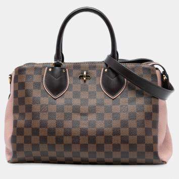 Pre Owned Louis Vuitton Brown/Pink Damier Ebene Normandy