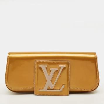 Pre Owned Louis Vuitton Sobe Rose Florentine Vernis Clutch