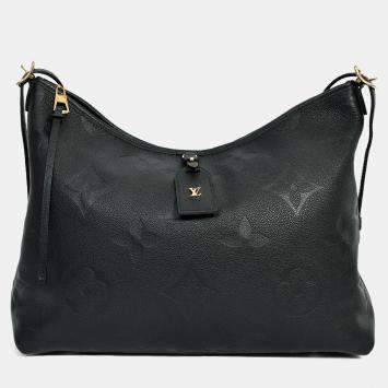 مملوكة مسبقًا Louis Vuitton Black Empreinte CarryAll MM Hobo Bag