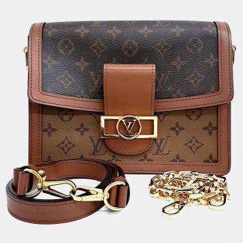 مملوكة مسبقًا Louis Vuitton Brown PVC Dauphine Mm
