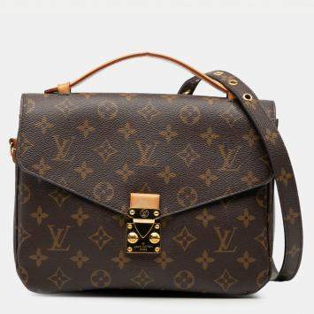 مملوكة مسبقًا Louis Vuitton Brown Monogram Pochette Metis