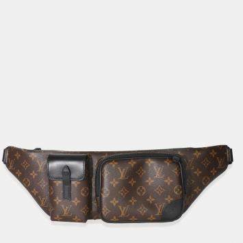 Pre Owned Louis Vuitton Monogram Macassar Canvas Christopher Bumbag
