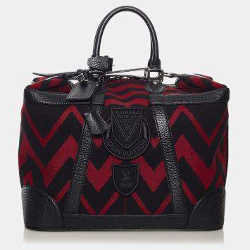 مملوكة مسبقًا Louis Vuitton Black Red Grimaud Vail Blanket